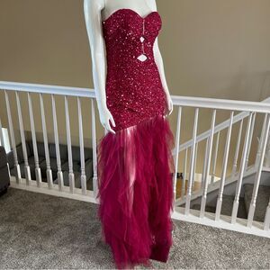 Elegant sleeveless Sequins Maxi Party Prom Ball Room Dress Women’s Size M
